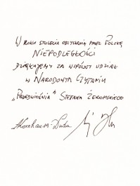 narodowe czytanie - dedykacja